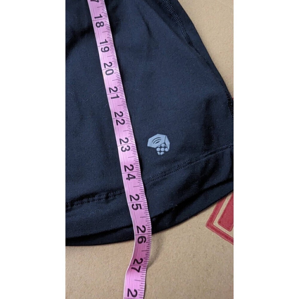 Mountain Hardwear Wick Q Athletic Hoodie Striped Sleeve Half Zip Popover Medium - Picture 9 of 9
